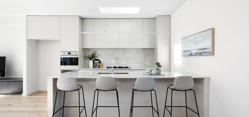 Completed Kitchen Design and Build By Stockwood Building Group in Melbourne
