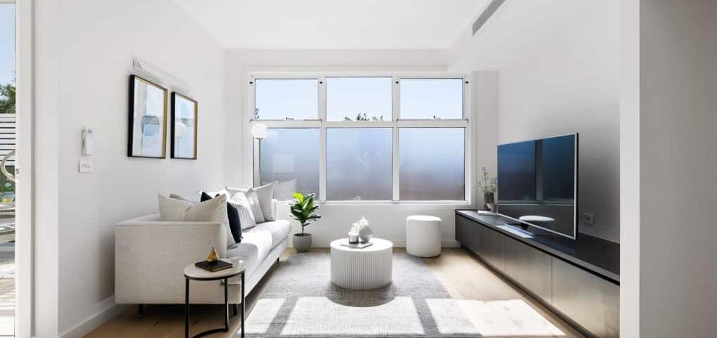 Completed Living Room Design & Build By Stockwood Building Group in Melbourne