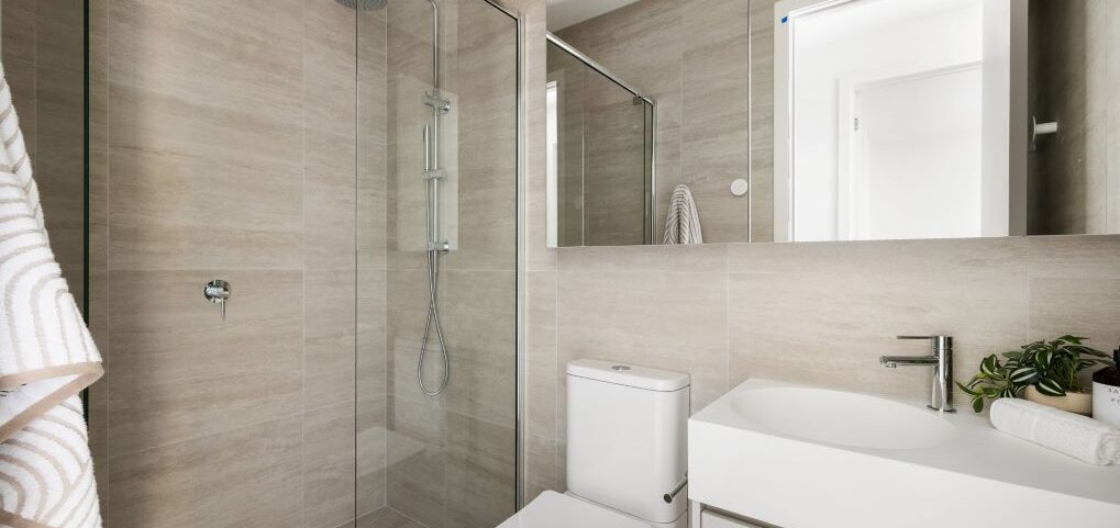 Completed Bathroom Design & Build By Stockwood Building Group in Melbourne